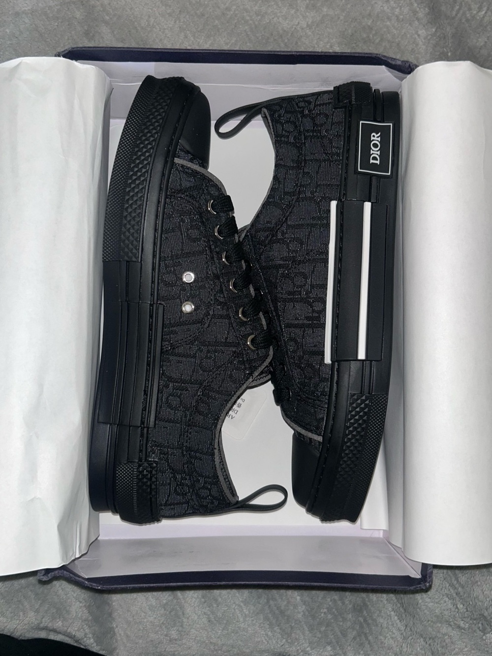 Dior Men's Black Low-Top Sneakers